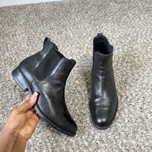 Born Casco Chelsea Boots Comfort Black Leather Size 7.5 M Classic